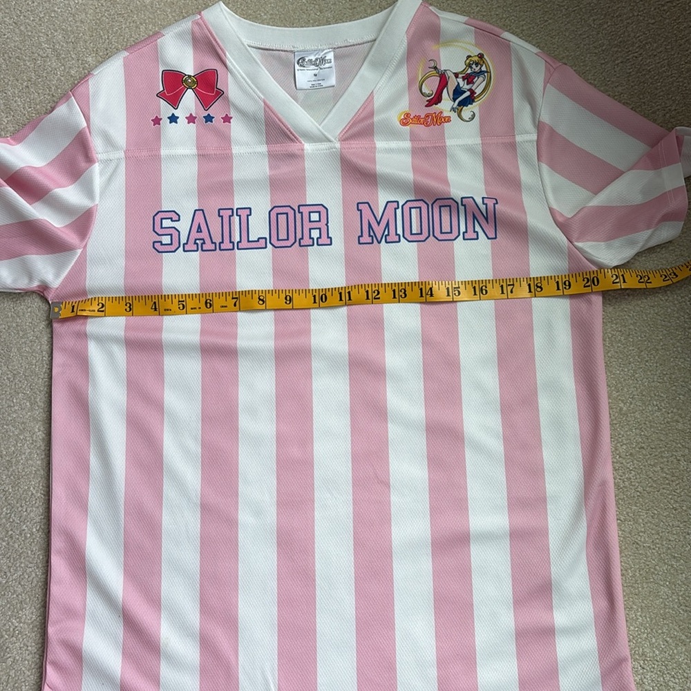 Sailor Moon Pink and White Striped Jersey - Picture 6 of 6